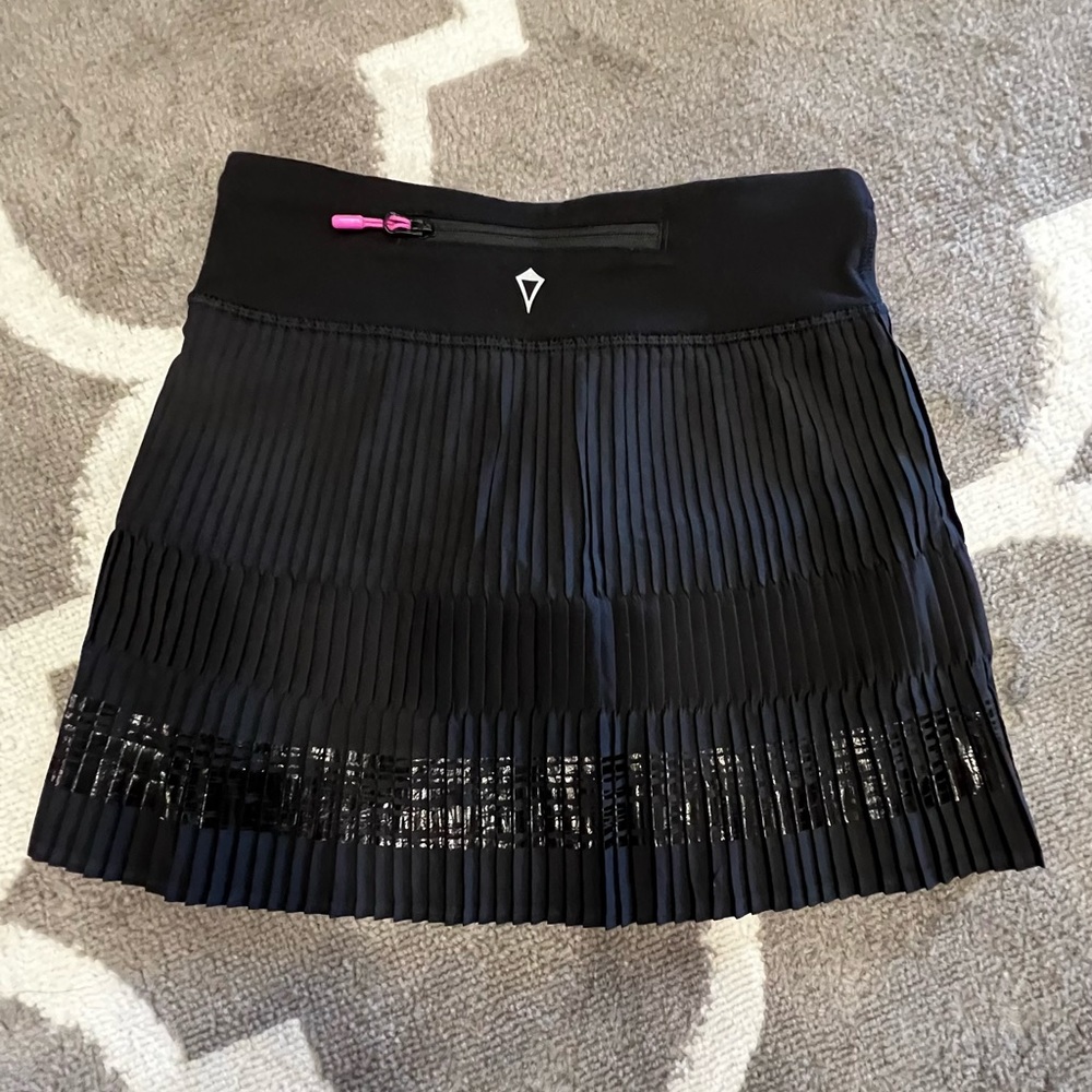 Ivivva by Lululemon Black Pleated Skirt w/Short 7